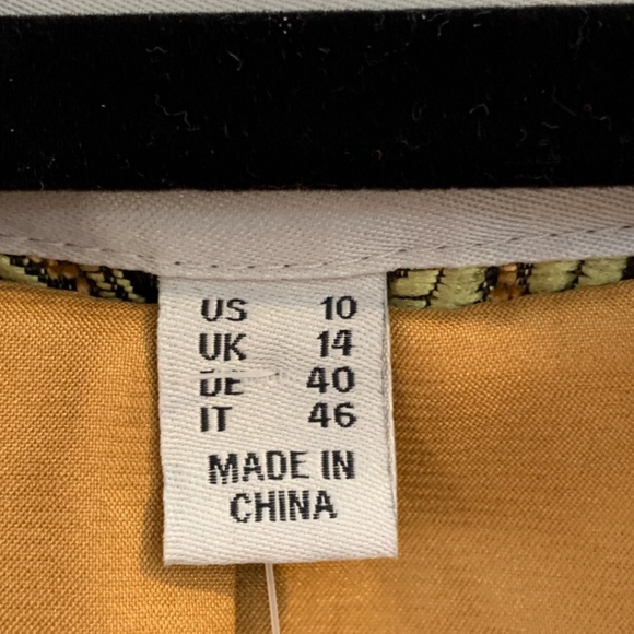 Susan Graver Jacquard Tapestry Coat US 10 NWOT Jacket Metallic Brocade Blazer - Picture 5 of 14